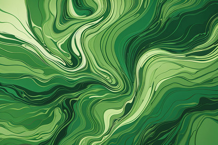 Green and brown marbling background. Vector illustration for your design.の素材