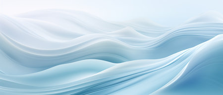 abstract blue background with smooth lines and waves, vector illustration.の素材