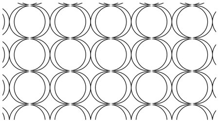 Seamless black and white pattern with circles. Vector illustration.のイラスト素材
