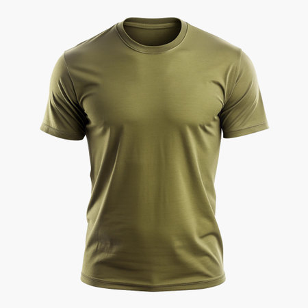 Men's t-shirt isolated on white backgroundの写真素材