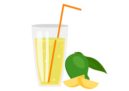 Aam Panna, Indian Aam Panna Drink, Indian Beverages, Indian summer drink, raw mango drink, aam ras, mango juice, unripe mango drinkのイラスト素材