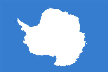 Flag of the Antarctic Accurate colors and proportions. vector illustration  .のイラスト素材
