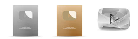Gold, Silver and Diamond Play Button Award for the number of subscribers.のイラスト素材