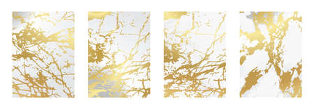 Marble Luxury background texture set design for wedding invitation card, cover, packaging, fashion. vector template.のイラスト素材