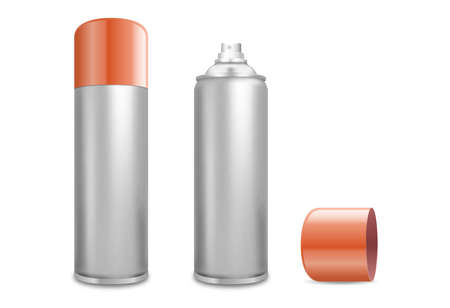 Aerosol Paint Can. Vector illustration realistic EPS 10のイラスト素材