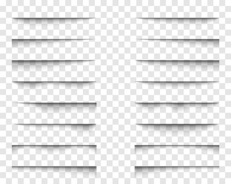 Realistic overlay transparent shadow effects. vector illustration.のイラスト素材