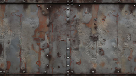 Grunge rusty background. Vector old metal texture.のイラスト素材