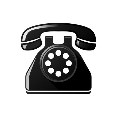 Vector phone icon. Vector illustration isolated on white background.のイラスト素材
