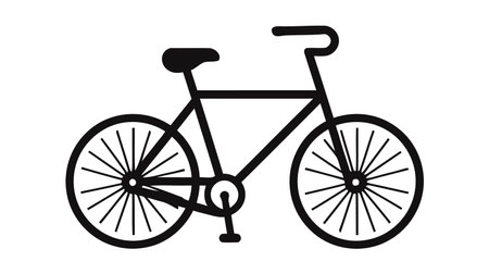 Bicycle icon. Simple illustration of bicycle vector icon for web.のイラスト素材