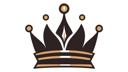 Crown Icon in trendy flat style isolated on white background. vector illustration.のイラスト素材