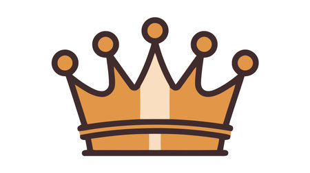 Crown Icon in trendy flat style isolated on white background. vector illustration.のイラスト素材