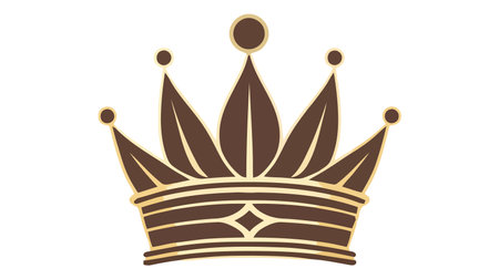 Crown Icon in trendy flat style isolated on white background. vector illustration.のイラスト素材