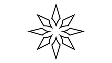 Star icon, logo. Vector illustration isolated on white background.のイラスト素材