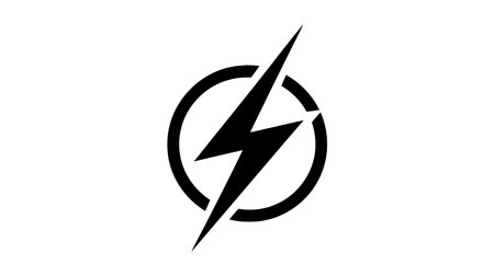 Lightning, electric power vector logo design element. Energy and thunder electricity symbol concept.のイラスト素材