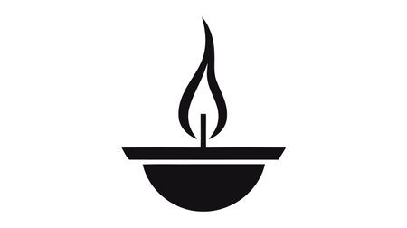 Candle icon, vector logo isolated on white backgroundのイラスト素材