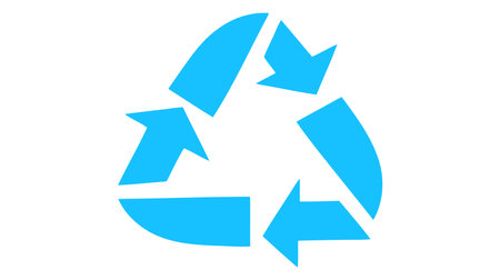 Recycle sign isolated on white background. Vector web icon.のイラスト素材
