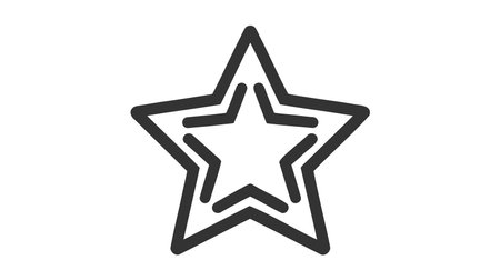 Star vector icon isolated on white background.のイラスト素材