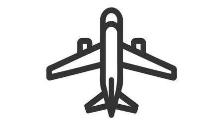 Plane icon vector, solid illustration, pictogram isolated on white.のイラスト素材