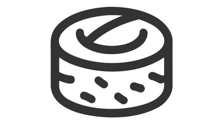 Sushi icon. illustration isolated vector sign symbol.のイラスト素材
