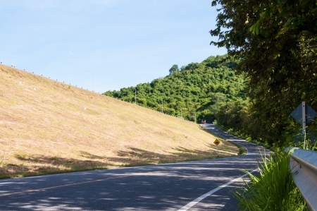 landscape with road の写真素材