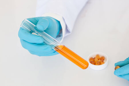 Chemist in the laboratory research and analysis,  scientist concept.