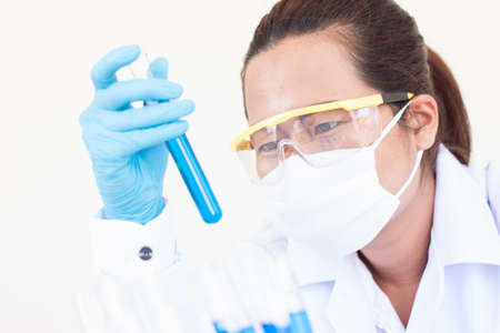 scientist in laboratory analysis chemistry