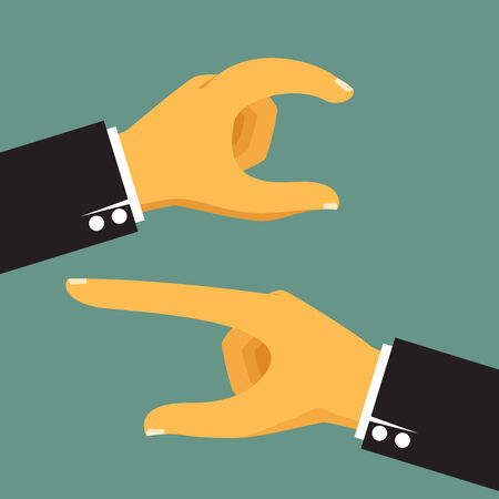 hand pointing vector illustration.のイラスト素材