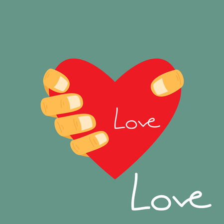 hand love sign vector illustration.のイラスト素材