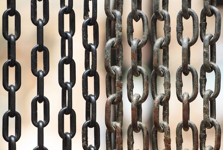 Rusty metal chains