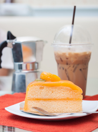 Orange cakeの写真素材
