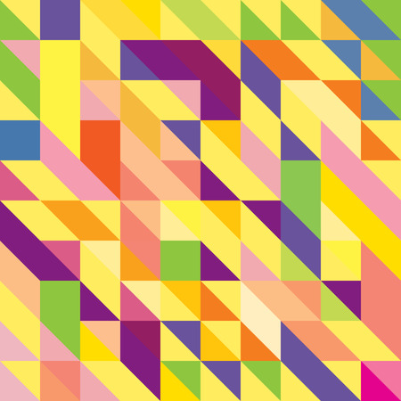 abstract multicolored triangle stripes background, vector illustration.のイラスト素材