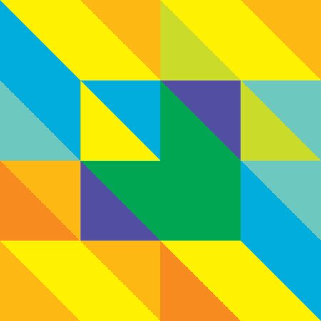 abstract multicolored triangle stripes background, vector illustration.のイラスト素材