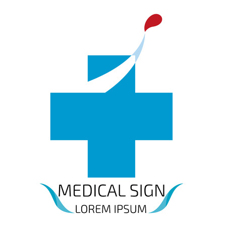Medical logo design template. vector illustrator.のイラスト素材
