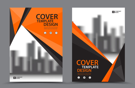 Orange Color Scheme With City Background Business Book Cover