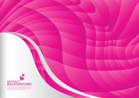 Pink Abstract background, texture design, vector illutration, valentines or wedding background, cover, flyer, advertisement, Horizontal paperのイラスト素材