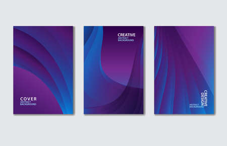 Purple Cover vector template set. Abstract background for book, flyer, brochure, catalog, poster, banner, web page, card. creative idea for corporateのイラスト素材