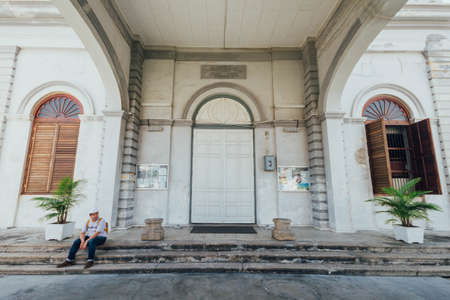 The Church of the Assumption was founded in 1786, It is located in Farquhar Street, George Town, within the heritage core zone of the city. The church is the third oldest Catholic church in Malaysia.の写真素材