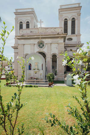 The Church of the Assumption was founded in 1786, It is located in Farquhar Street, George Town, within the heritage core zone of the city. The church is the third oldest Catholic church in Malaysia.の写真素材