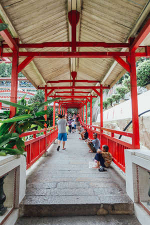 Entrance of the Kek Lok Si Temple is a Buddhist temple in Penang, and is one of the best known temples on the island. It is said to be the largest Buddhist temple in Malaysia.のeditorial素材