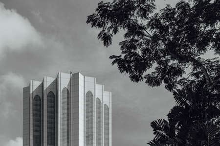Dayabumi Complex building in the night in Kualar Lumpur, Malaysia.のeditorial素材