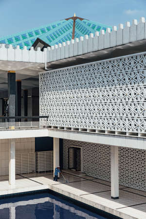 National Mosque - Masjid Negara Mosque in Kuala Lumpur, Malaysia.のeditorial素材