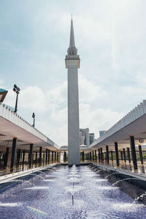 National Mosque - Masjid Negara Mosque in Kuala Lumpur, Malaysia.のeditorial素材