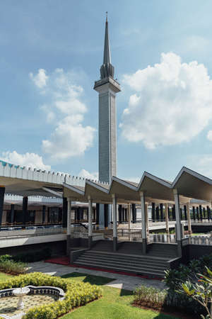 National Mosque - Masjid Negara Mosque in Kuala Lumpur, Malaysia.のeditorial素材