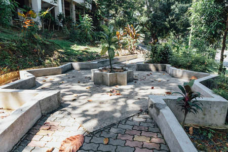 Star shaped way near Malaysia national mosque - Kuala Lumpurのeditorial素材