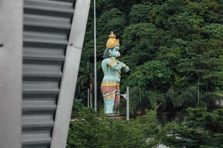 Hanuman statue near Batu Caves near Kuala Lumpur, Malaysiaの写真素材