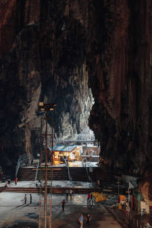Inside Batu Caves near Kuala Lumpur, Malaysiaのeditorial素材