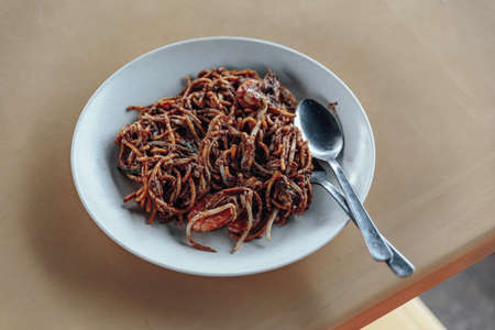 Goreng Noodles the ready to serve in Malaysia.の写真素材