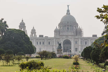 VIctoria Memorial Hall in Kolkata, Indiaのeditorial素材