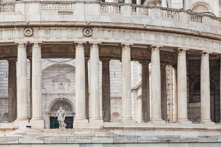 Left side of VIctoria Memorial Hall in Kolkata, Indiaのeditorial素材
