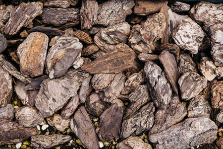 Randomly and mix sizes stones texture in Hokkaido, Japan.